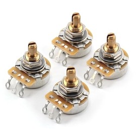 4x TAOT Custom CTS 525K Pot 3/8” Short Split Shaft Audio Taper 5% Tolerance