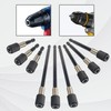 9 Pcs Hex Shank Magnetic Drill Bit Extension Set, Quick