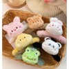 Cute Cartoon Plush Small Animal Large Hair Clip for Girls One Size/6 Bear 20ea