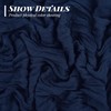 Teruntrue 4 Pack Navy Blue Cheesecloth Table Runner Table Runner,