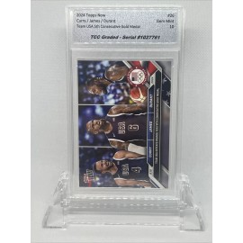 2024 Topps Now Curry James Durant 5th Gold Olympics TCC Graded Gem Mint 10