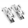 Tckenan Sliding Door Wheel, 4 Pack Stainless Steel & Plastic,