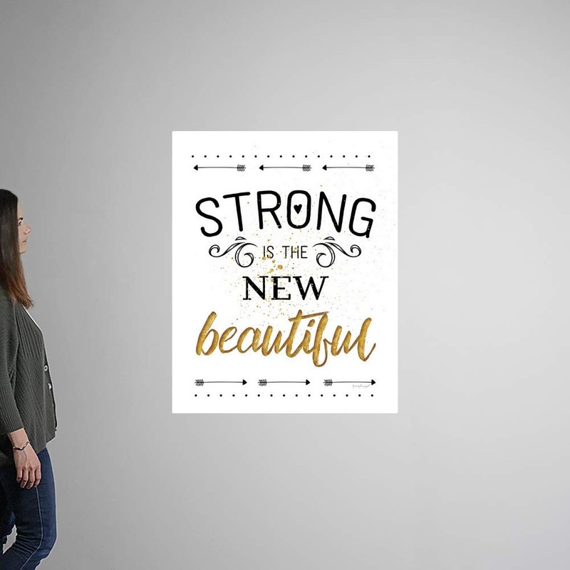 CANVAS ON DEMAND Strong is The New Beautiful Wall Decal,