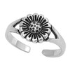 Flower Sunflower .925 Sterling Silver Toe Ring