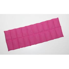 Spelt Cushion Traumschläferchen, 60x20 cm, 20 Compartments, Heat Hot/Cold Cushion (Pink)