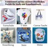 Altaroo Textile Paint, Machine Washable, 12 Colours, 12 ml Each,