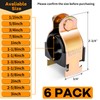 LBG Products 6 Pack Rubber Cushion Pipe Clamps, 5/8" OD,