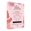 Love Luna First Period Bikini Brief, Black Hearts / 14/16
