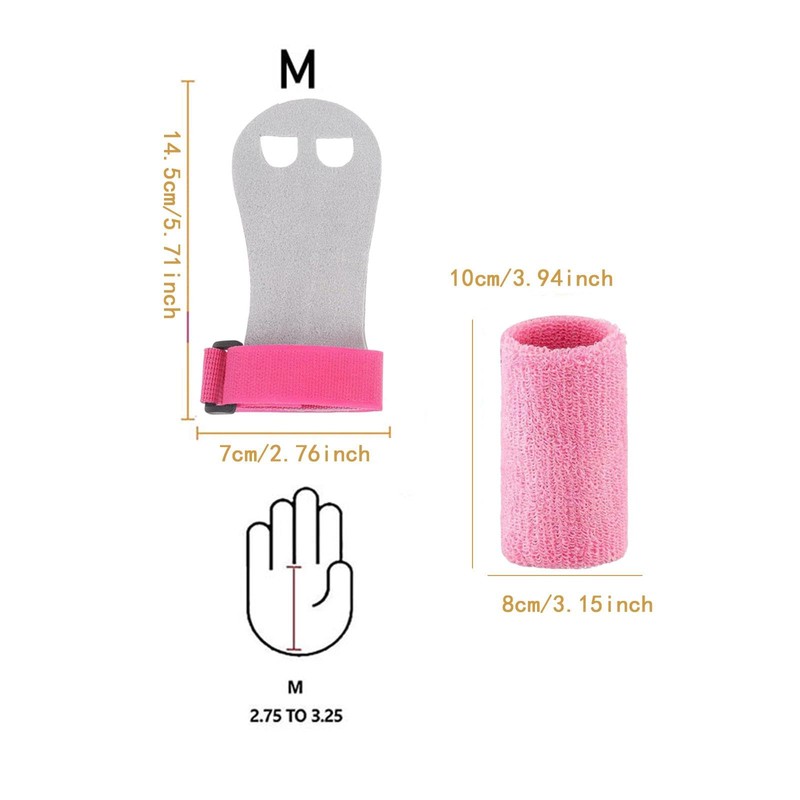 Harilla Gymnastik Griffe für Kinder, Armband Sets, Handgriffe für Training,