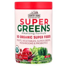 Country Farms Alkalizing Formula Berry 300g (10.6oz) Country Farms Super Greens / 컨트리팜스 알칼리화 포뮬라 베리 300g(10.6oz) Country Farms Super Greens