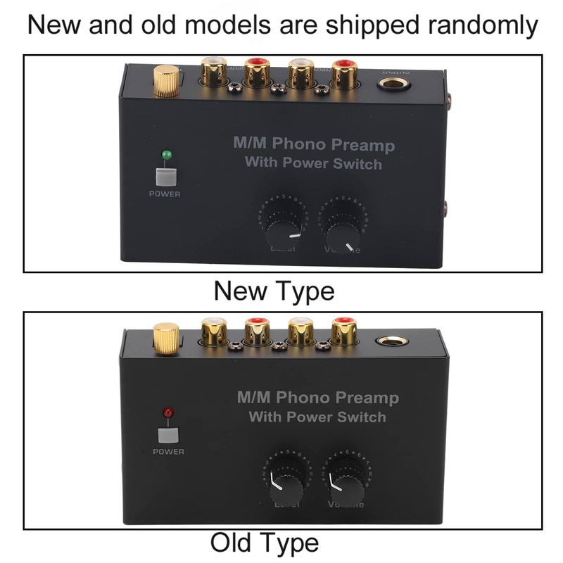 Amplifier, Phono Preamp RCA L R Input Output Level Turntable