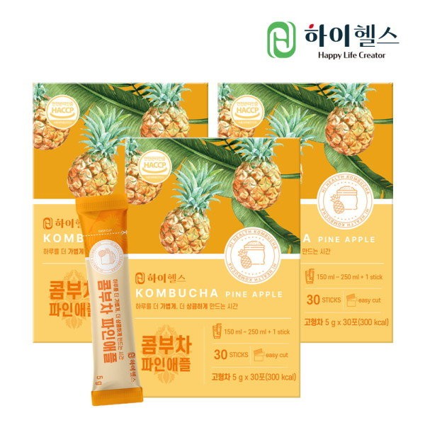 [Hi Health] Kombucha Pineapple (5g x 30 packs) 3 boxes