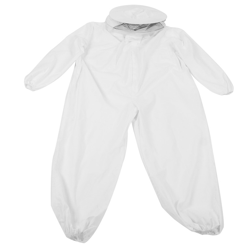 OnePiece Beekeeping Suit Protective Clothes with Dual Zippers Beekeeping Supplies