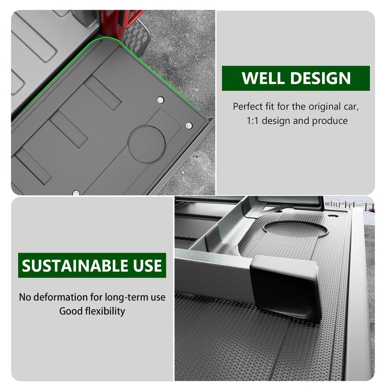 xipoqix Tailgate Mat Compatible with 2020-2025 Jeep Gladiator JT Bed
