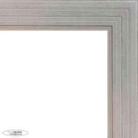 Poster Palooza A3 11.7x16.5 Contemporary Silver Complete Wood Picture Frame with UV Acrylic Plexiglass, Foam Board Backing & Hardware Included