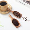 NLHL Large Wooden Scoop 1PCS - 6.3Inches Wood Scoop for