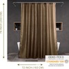 Popkozzi Brown Silver Glitter Shower Curtain: 78 Inch Glitter Luxury