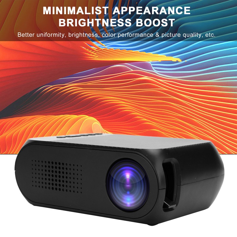 Mini Projector Black Micro 1080P HDMI Multi Function Home Theater