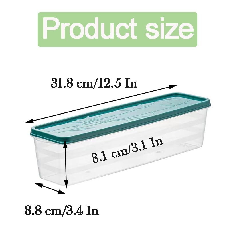 Xusxes Pack of 3 Food Storage Containers Spaghetti Storage Boxes