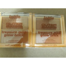 lottie 2 Lottie Outer Banks Treasure Map Glow Brick, Bronzing Face Powder, 0.28 oz