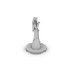 Human Female Wizard with Raven Dress Tabletop DND Gaming Miniature