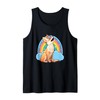 Funny Unicorn Fennec Fox Tank Top