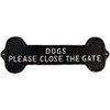 Ascalon Sign/Plaque ~ Metal/Cast Iron ~ DOGS, PLEASE CLOSE THE
