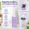 ALIMOTA Juego de 2 Escobillas para Inodoro Púrpura Diseño Sonriente