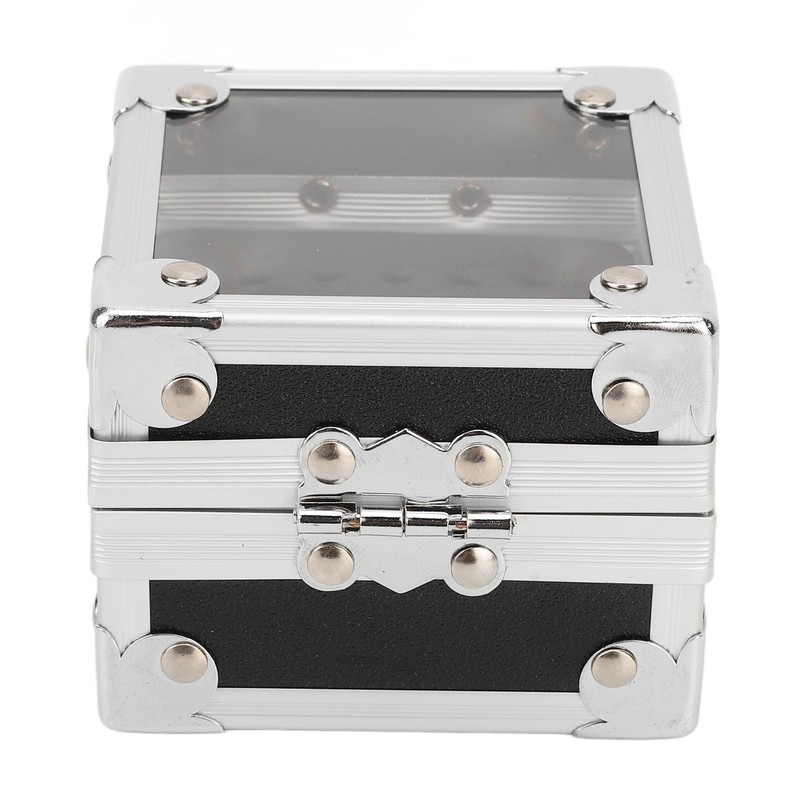 Nail Drill Bits Storage Box 25 Holes Transparent Clamshell Lock