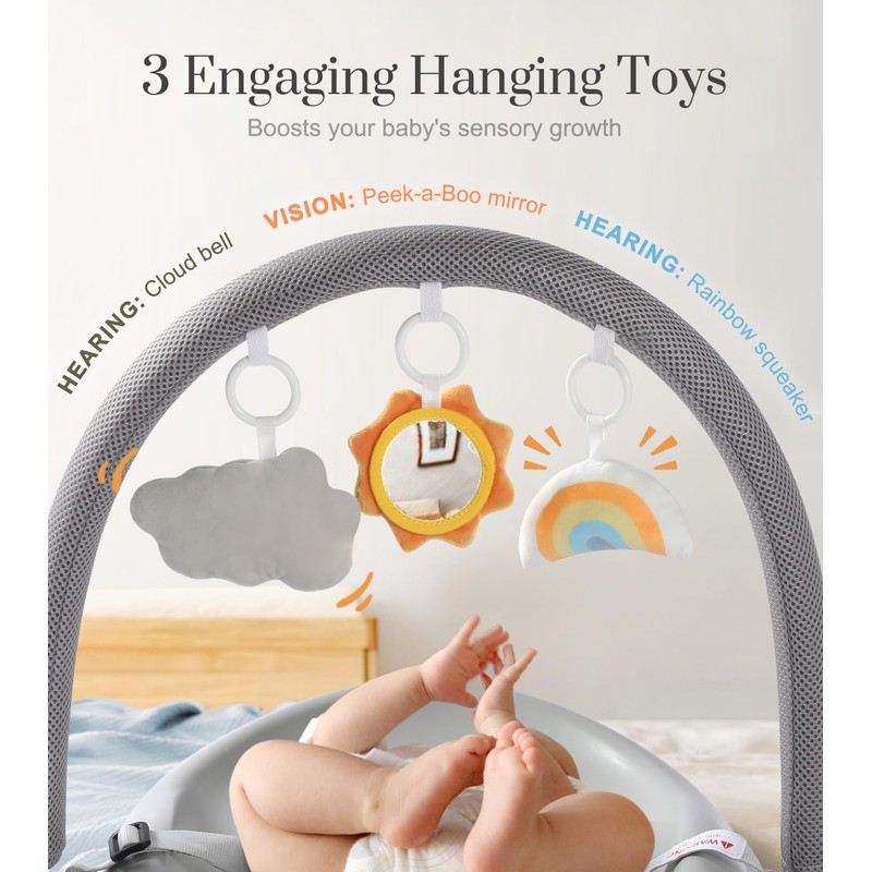 Wipe-Clean Baby Changing Pad, Waterproof Durable PU Pad, Soft &