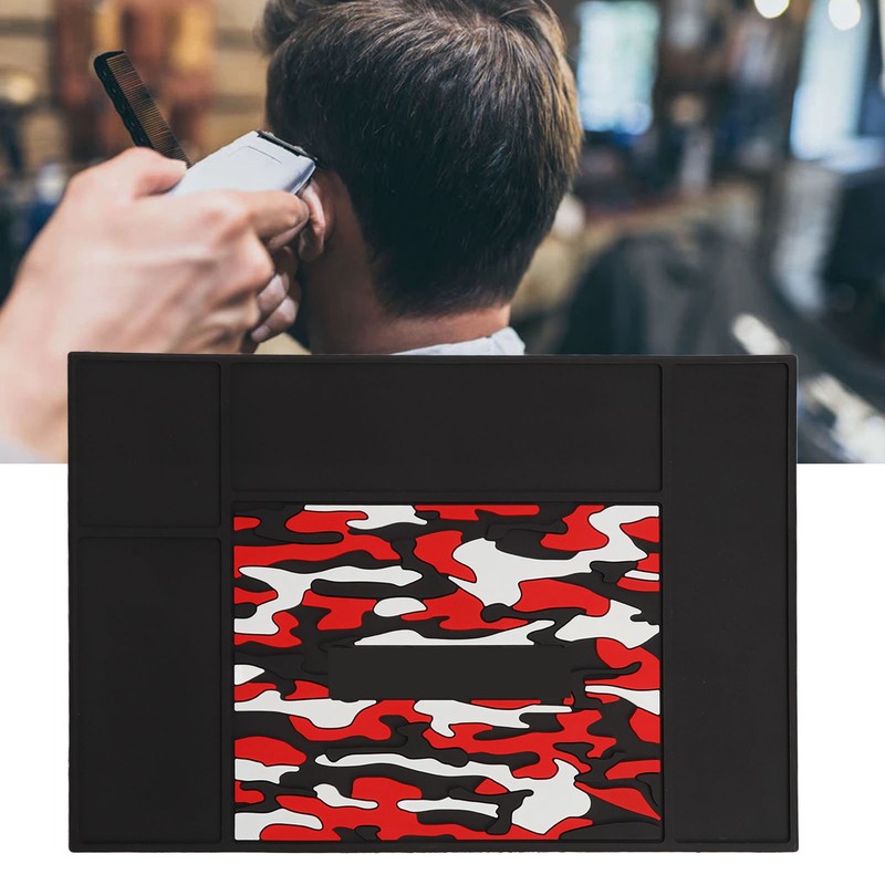 Barber Mats Slip Resistant Salon Barber Station Organizer Pad Flexible