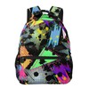 MANQINF Retro 80s 90s Backpack,Cute Bookbags Laptop Bag Shoulder Bags