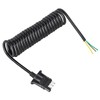 Oyviny 4 Way Flat Trailer Wiring Harness Coiled Cable 10.5