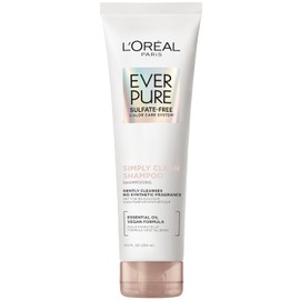 L'Oreal Paris EverPure Sulfate Free Simply Clean Hair Shampoo, Hydrating Hair Care with Rosemary Essential Oils, 8.5 Fl Oz