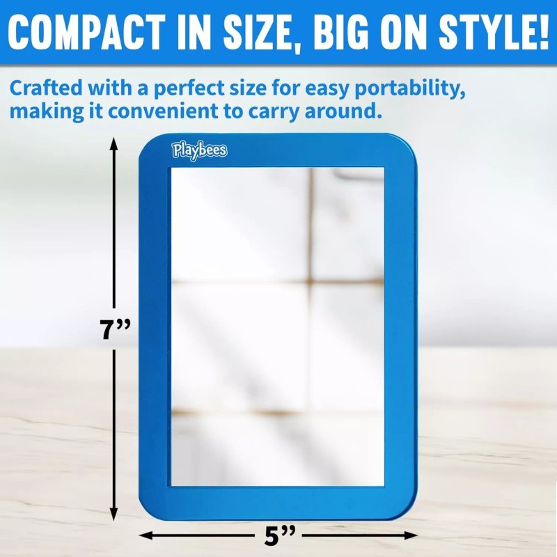 Playbees Magnetic Locker Mirror - Blue
