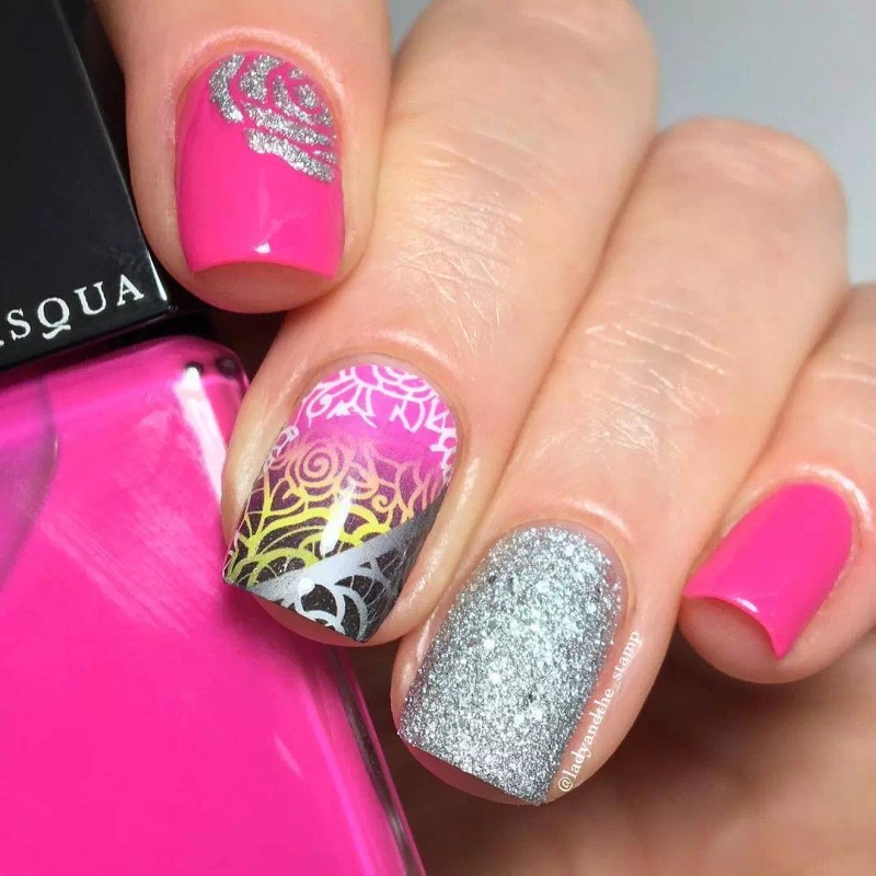 Whats Up Nails P068 Wrought Iron Roses Water Decals Sliders