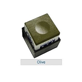 SILVER CUP Billiard CHALK - ONE DOZEN (Olive)