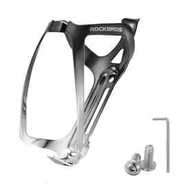 ROCKBROS Bike Water Bottle Holder Lightweight Aluminum Bike Water Bottle Cage Brackets Adjustable Bicycle Cup Holder for MTB Road Bike