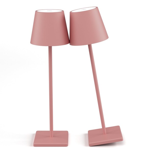 2-Pack LED Cordless Table Lamp, Rechargeable Battery Desk lamp 3W