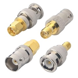 YILIANDUO 4 Type SMA Adapter Kit SMA to BNC Antenna Adapter Kit for Handheld Ham Radio PC LAN USB Raspberry Pi TYT Icom WiFi Antenna Multiple CCTV