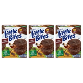 Entenmann's Little Bites Fudge Brownie Mini Muffins | 3 pack (15 pouches total)
