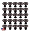 Hardware Direct 25 Pack Round Disk Knobs *Oil Rubbed Bronze*