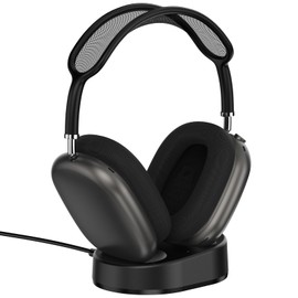 ROUNKIN Headphone Charging Stand for AirPods Max,Magnetic Stand,Protable Desktop Headset Holder,Headset Stand, Charging Base for Headphones,Designed for AirPods Max 2/1 (Black)