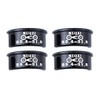 VOANZO 4 Pcs Aluminum Alloy Bicycle Handle Reducer Sleeve Adapter