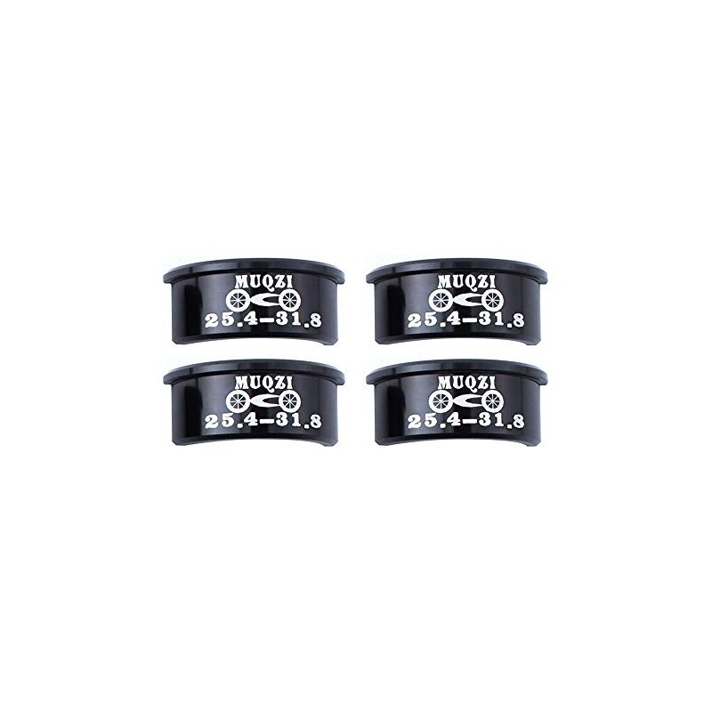 VOANZO 4 Pcs Aluminum Alloy Bicycle Handle Reducer Sleeve Adapter
