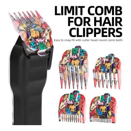 4pcs Peine Gua Maquinilla Elctrica Rasuradora Profesional                                                                                             