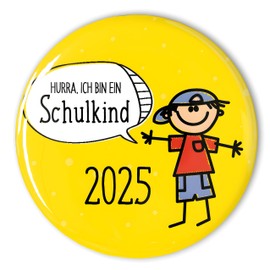 Button Badge School Children Gift for School Cone for Back to School 2025 56 mm, Zinc