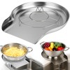 Palksky Colander and Strainer Self Drainer Base Plate Stainless Steel