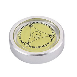 DollaTek Alloy LP Disc Stabilizer Turntable Balanced Bubble Spirit Level for Phonograp Vinyl Record Vibration Accessories - Silver