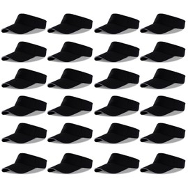 choyaxo 24pcs Sun Visor Hat UV Protection Beach Hat Golf Cap for Men Women Summer Beach Pool Sports Golf White